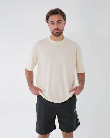 Everyday Oversized T-Shirt Beige – Men Casual Streetwear Tee