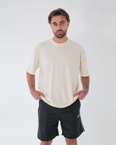 Everyday Oversized T-Shirt Beige – Men Casual Streetwear Tee