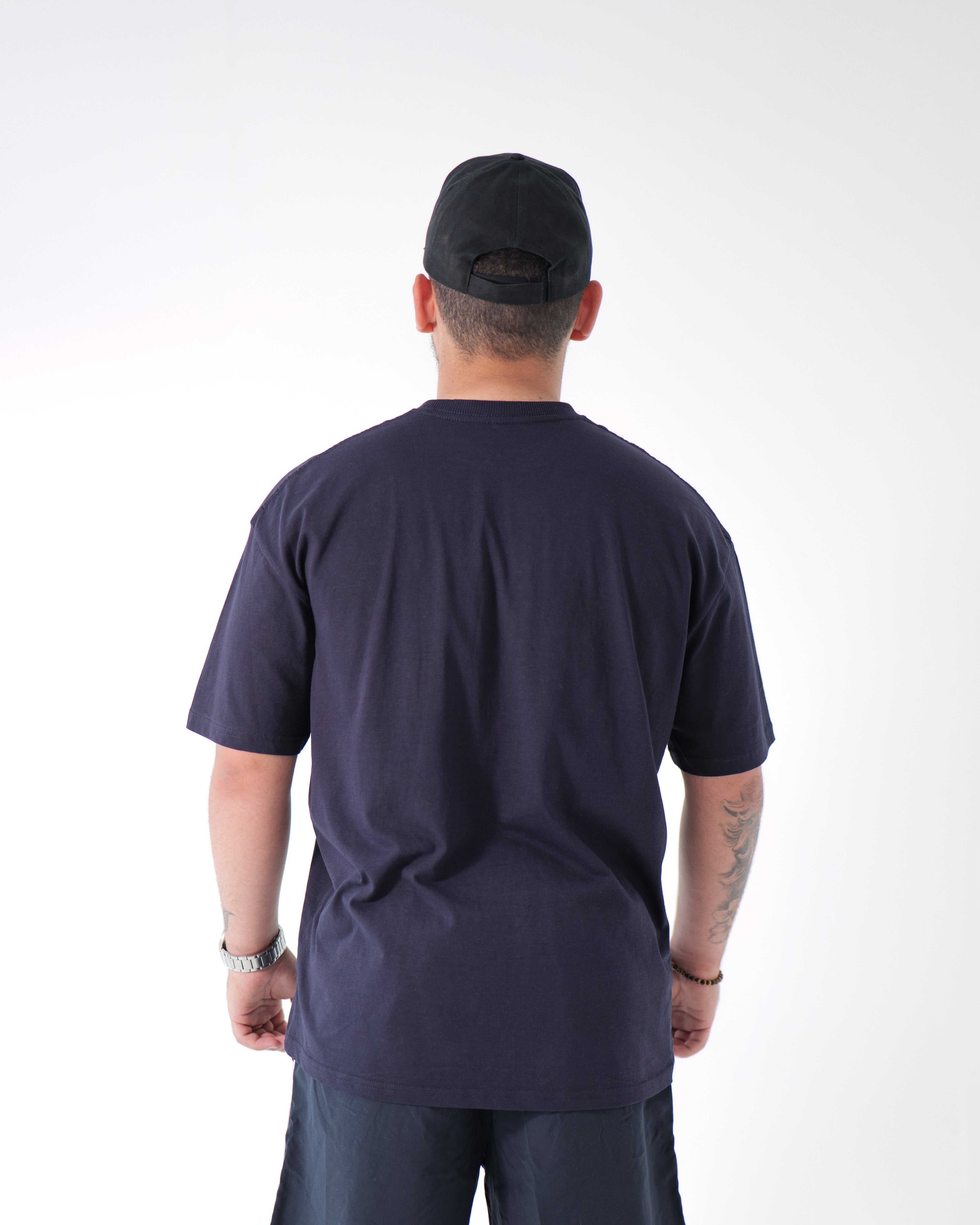 Navy Varsity Style Oversized T-Shirt – Unisex Streetwear