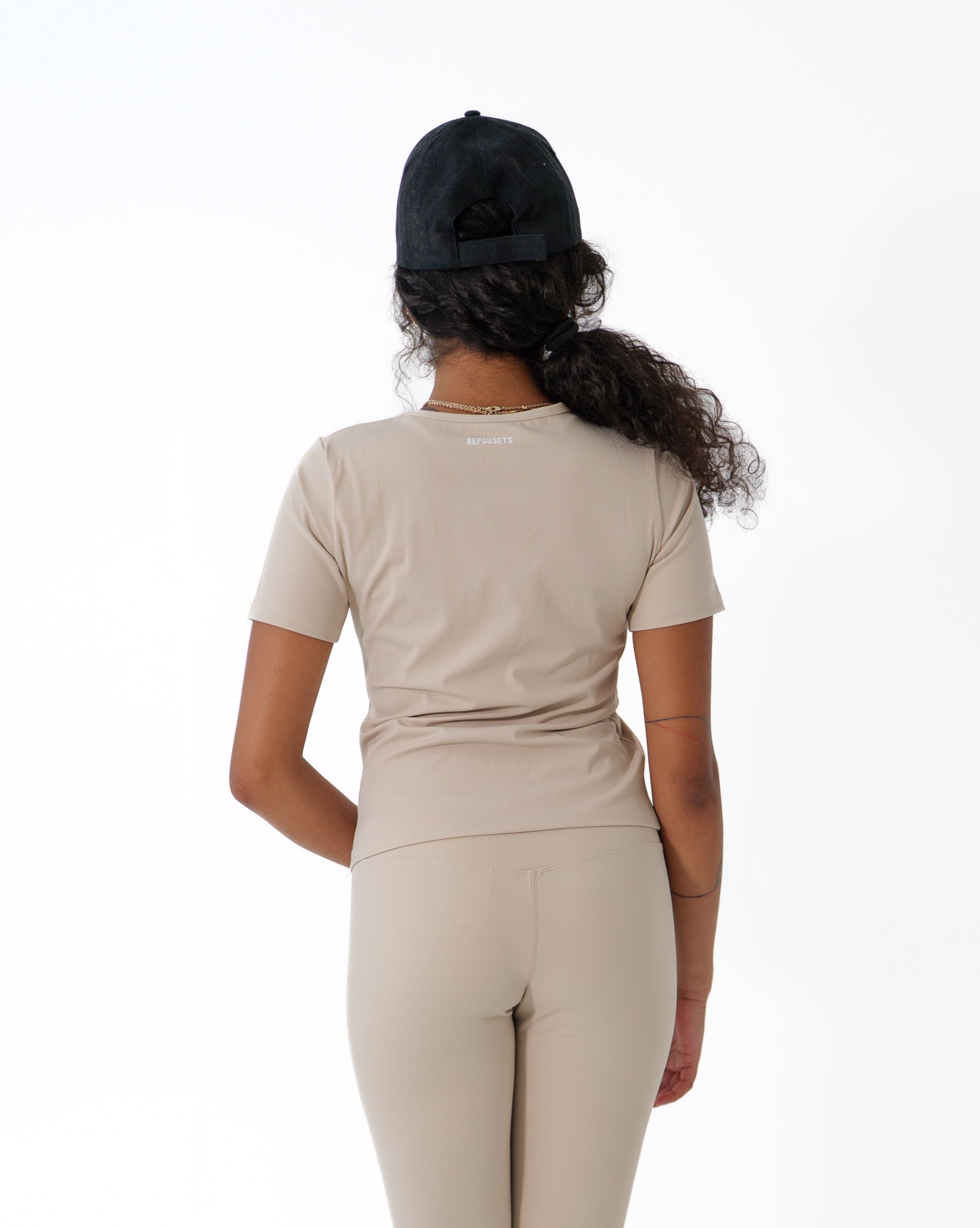 Essential Short Sleeve Tee – Beige