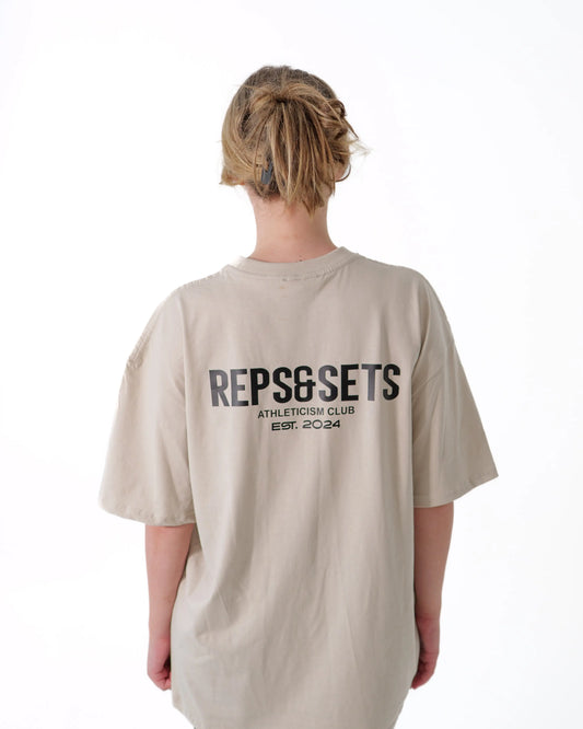 Athleticism Club Oversized Short Sleeve T-Shirt – Woman Casual Tee