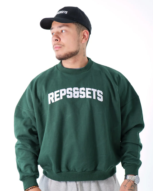 The Varsity Oversized Sweatshirt - Men (Green)
