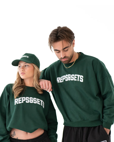 The Varsity Oversized Sweatshirt - Men (Green)