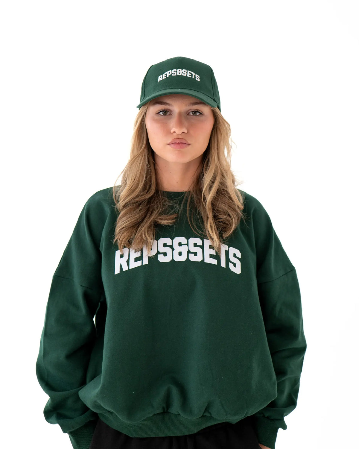 The Varsity Oversized Sweatshirt - Women (Green)