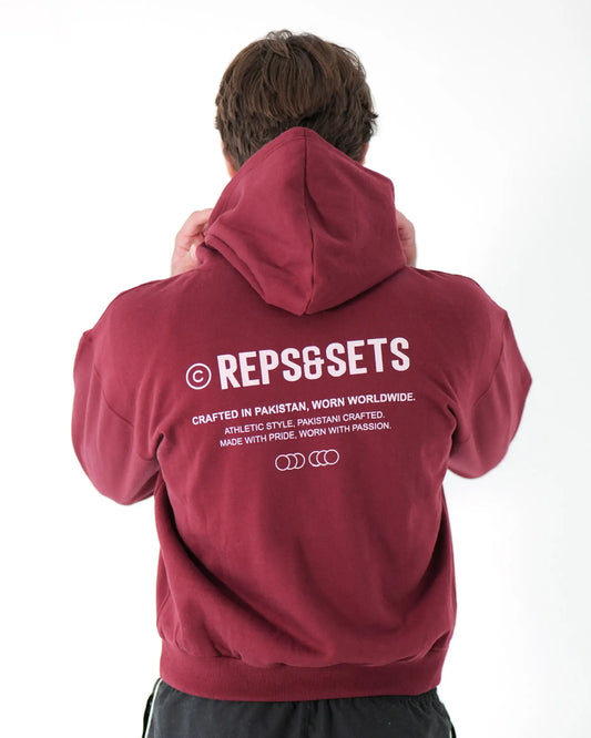 The Origin Hoodie - Men (Burgundy Blaze)