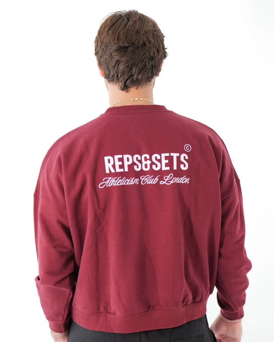 The Athleticism Club Sweatshirt - Men (Burgundy Blaze)