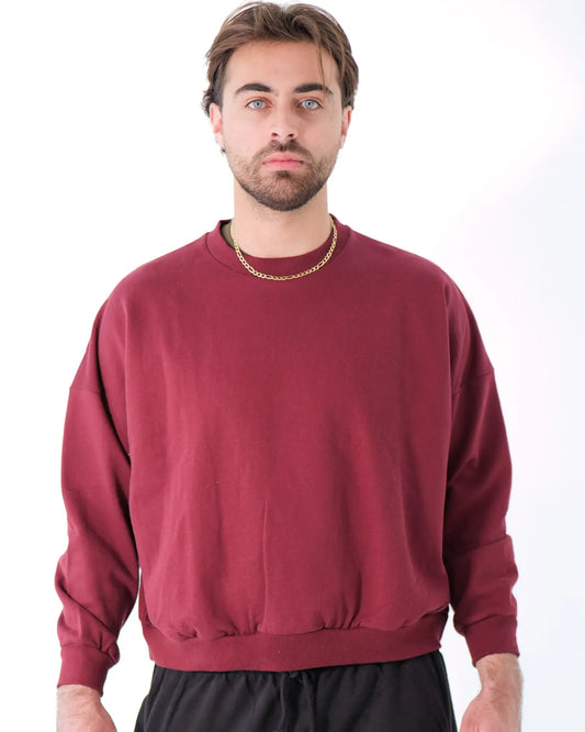 The Athleticism Club Sweatshirt - Men (Burgundy Blaze)