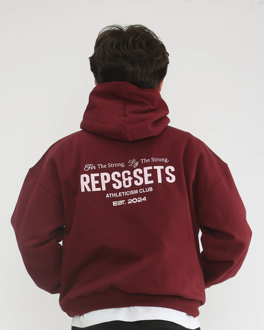 The Athleticism Club Hoodie - Men (Burgundy Blaze)