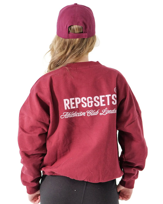 The Athleticism Club Sweatshirt - Women (Burgundy Blaze)