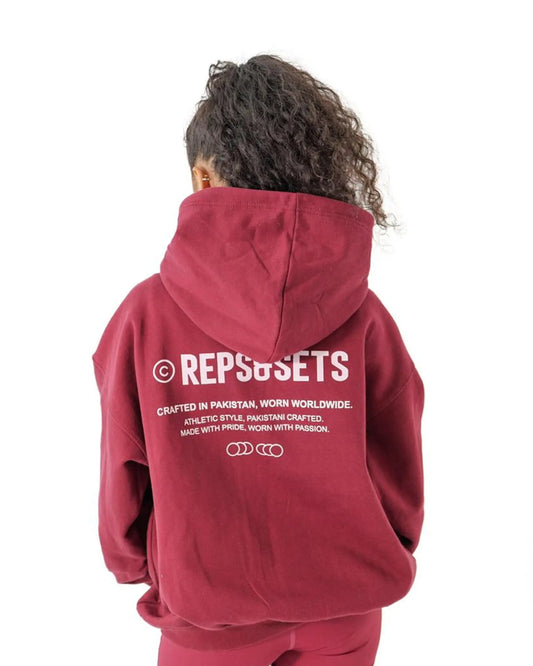 The Origin Hoodie - Women (Burgundy Blaze)