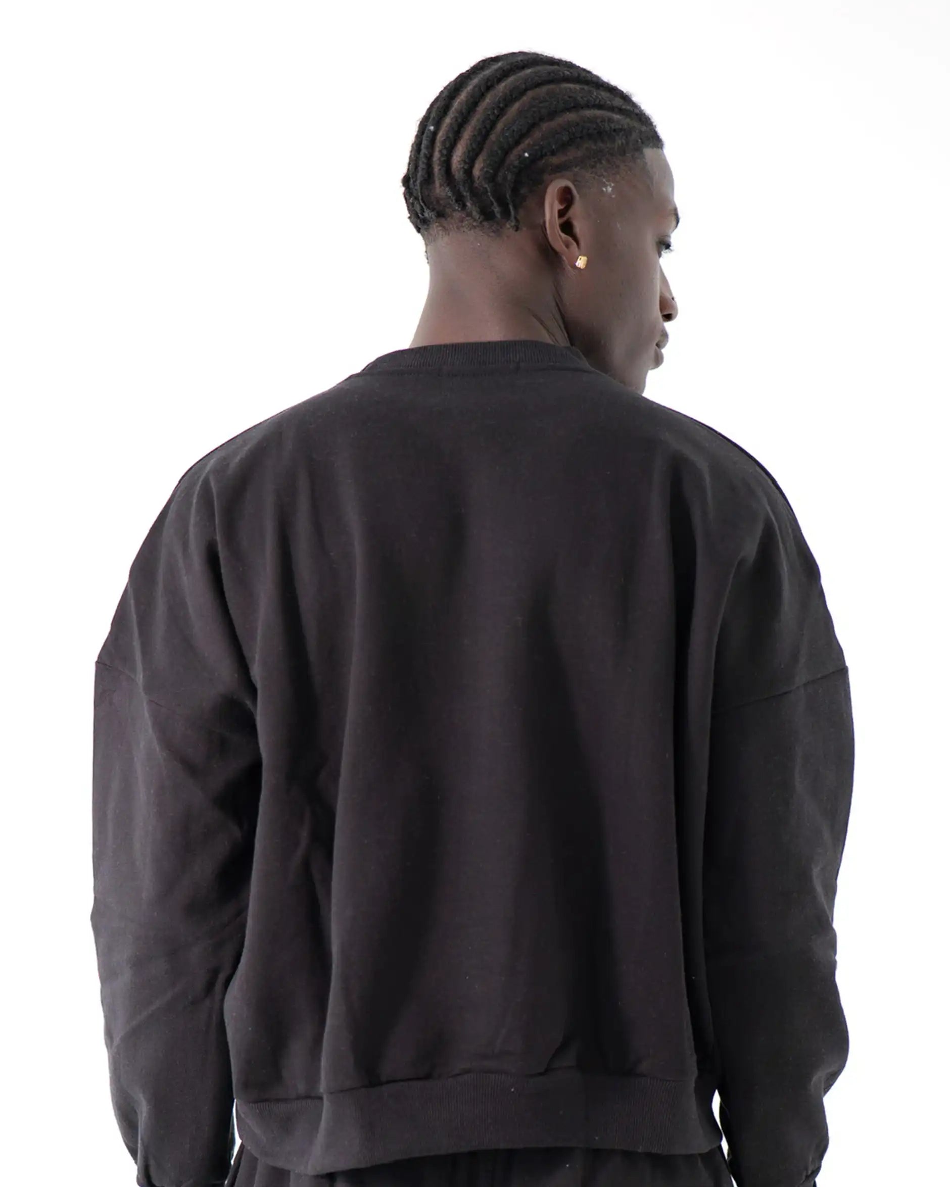 The Varsity Oversized Sweatshirt - Men (Black)